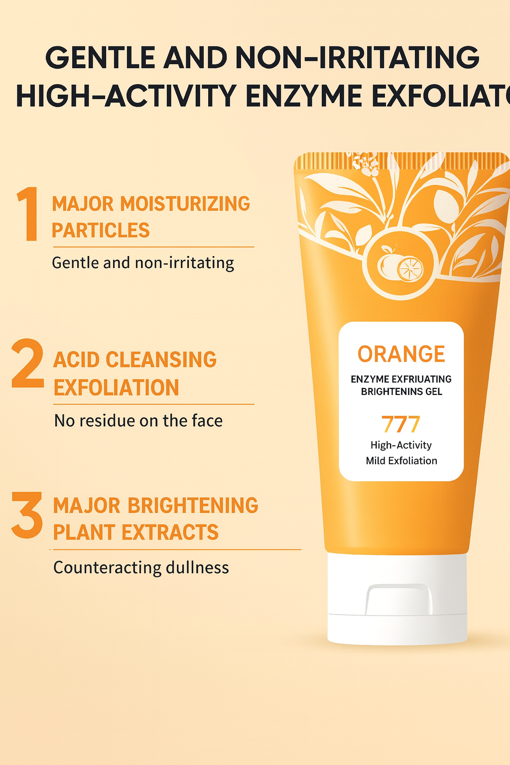 Orange Exfoliating Whitening Gel Exfoliating Gel