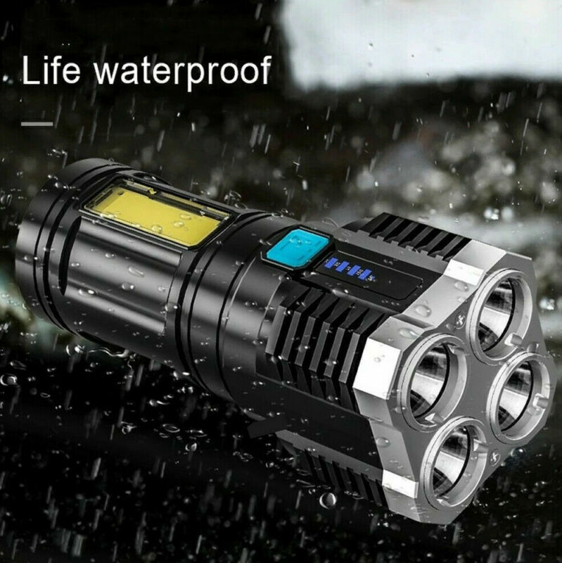 Linterna táctica LED  de 4 focos
