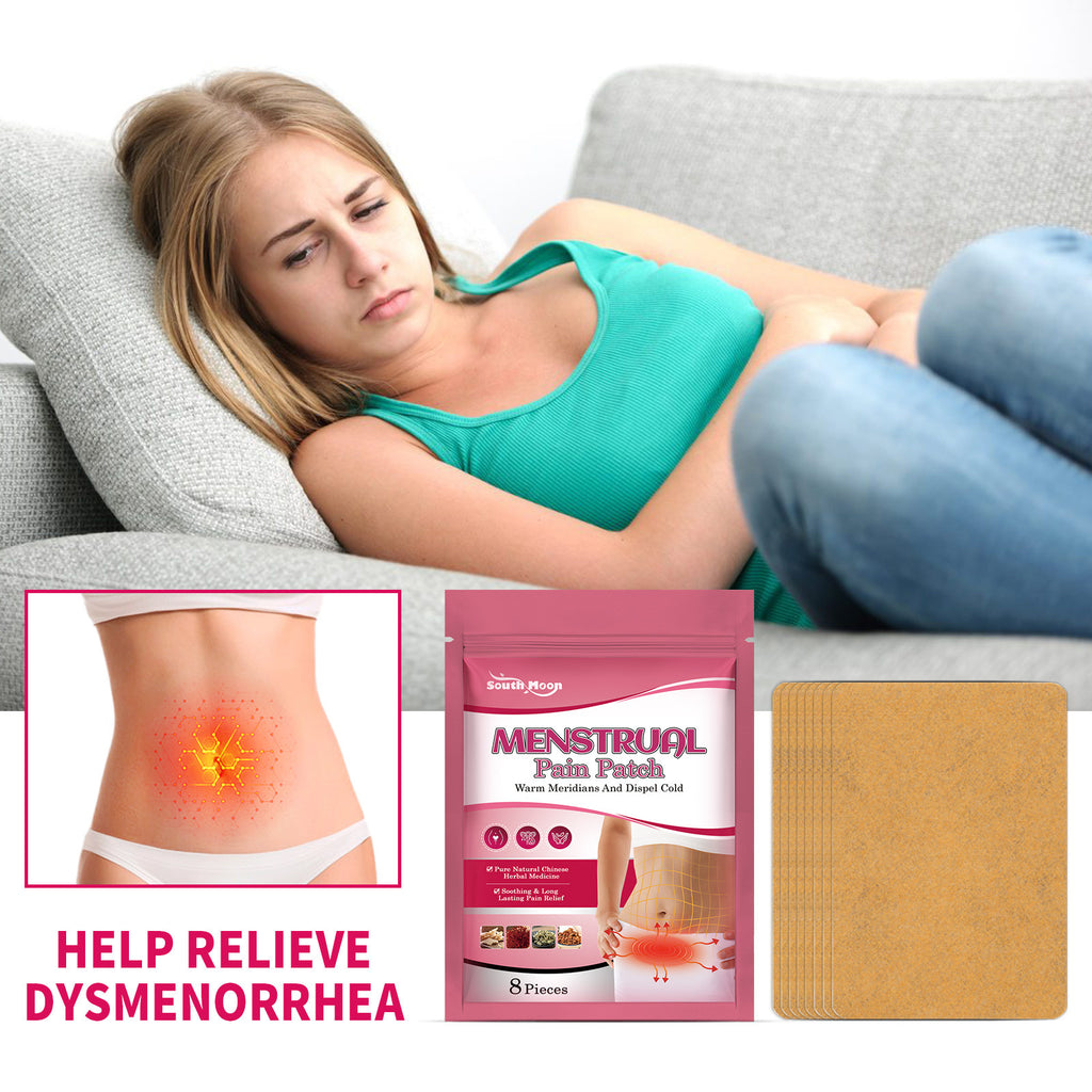 Parche para el dolor menstrual South Moon: Parche de cuidado corporal para el periodo fisiológico femenino — Alivio del dolor menstrual
