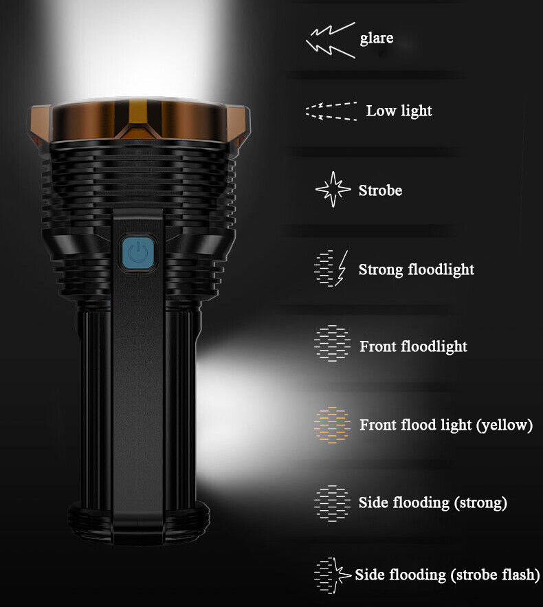 Linterna LED recargable por USB