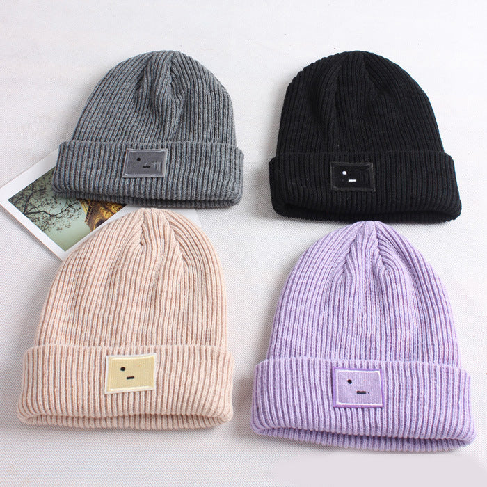 gorro de puntos para el invierno