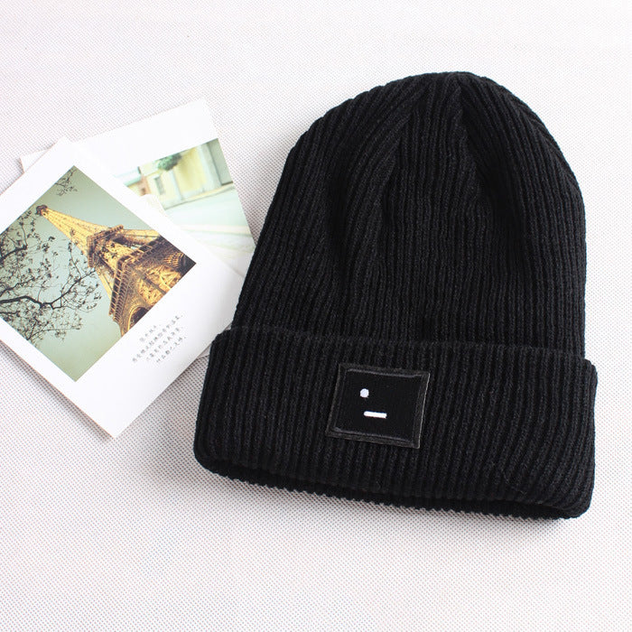 gorro de puntos para el invierno