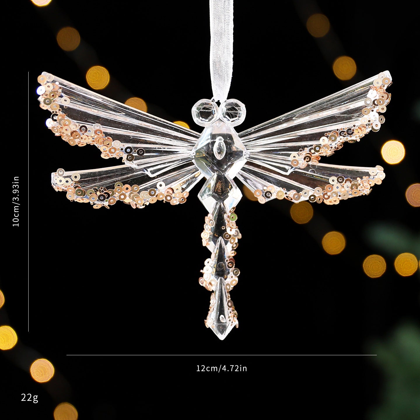 Christmas Decorations Sequined Acrylic Pendant