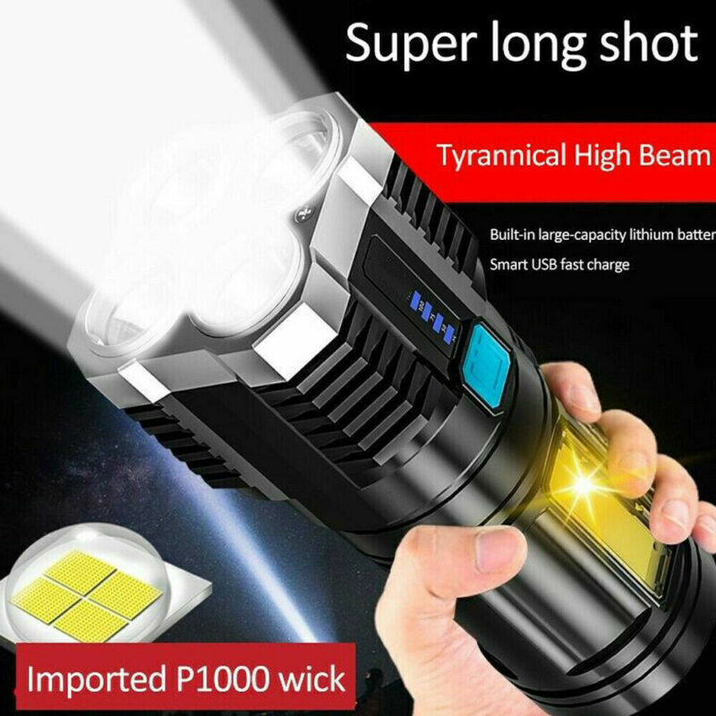 Linterna táctica LED  de 4 focos