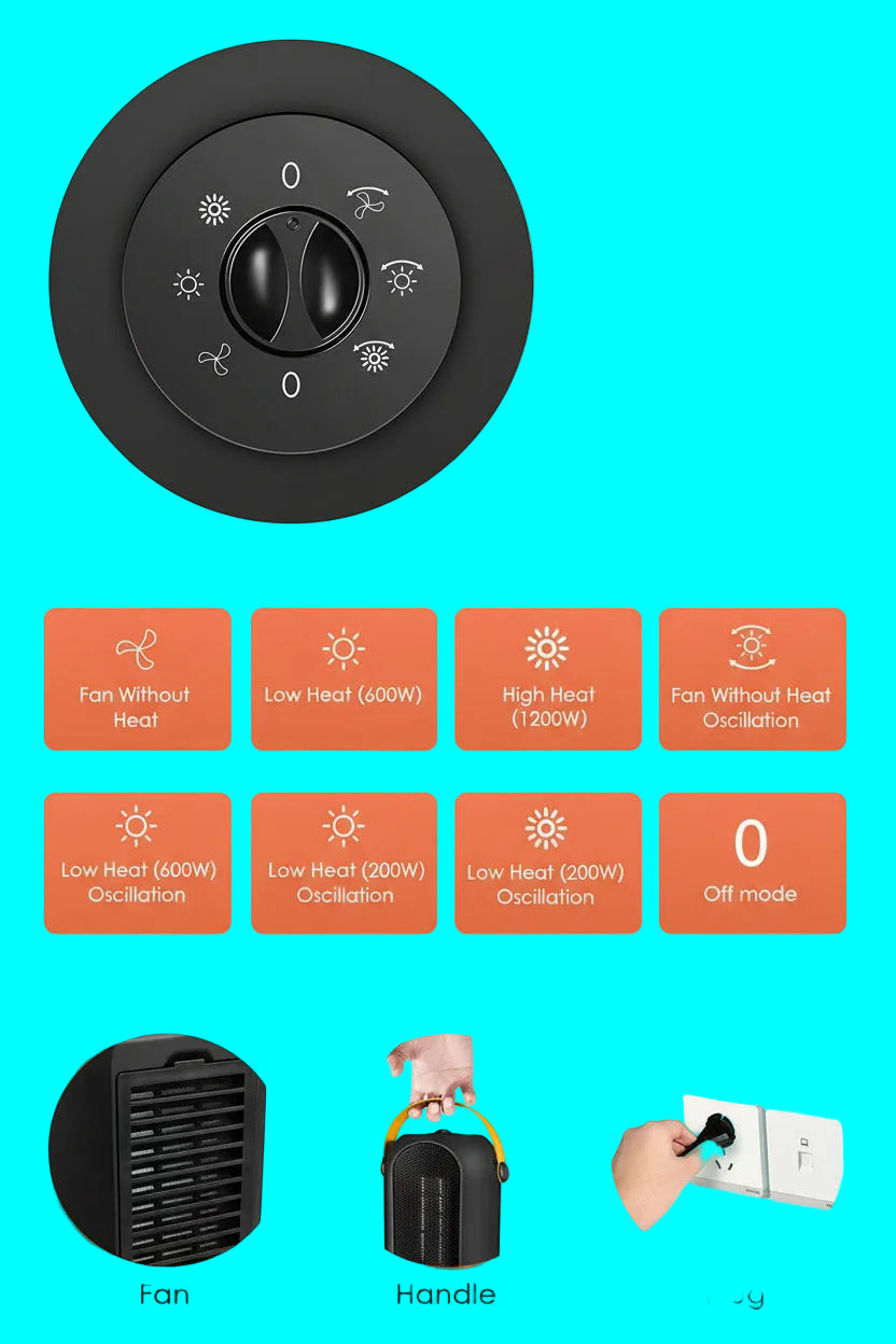 Calentador domestico  de 1200W