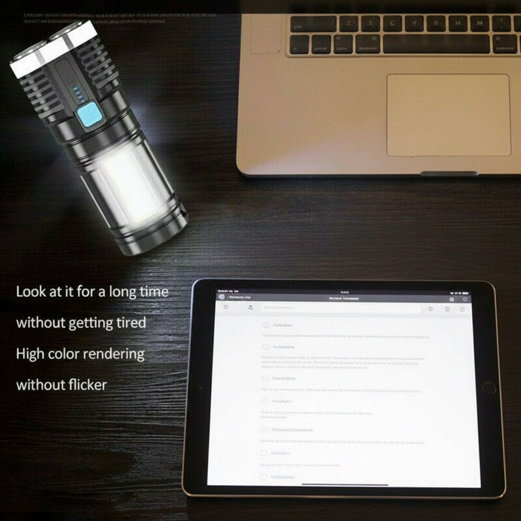 Linterna táctica LED  de 4 focos