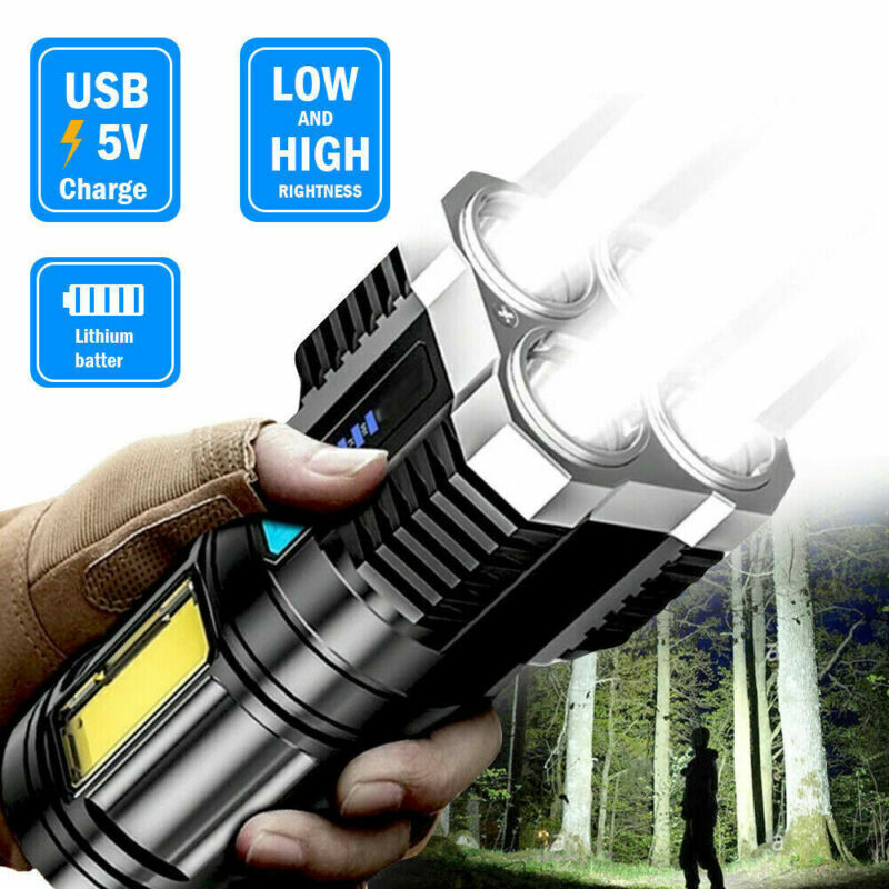 Linterna táctica LED  de 4 focos