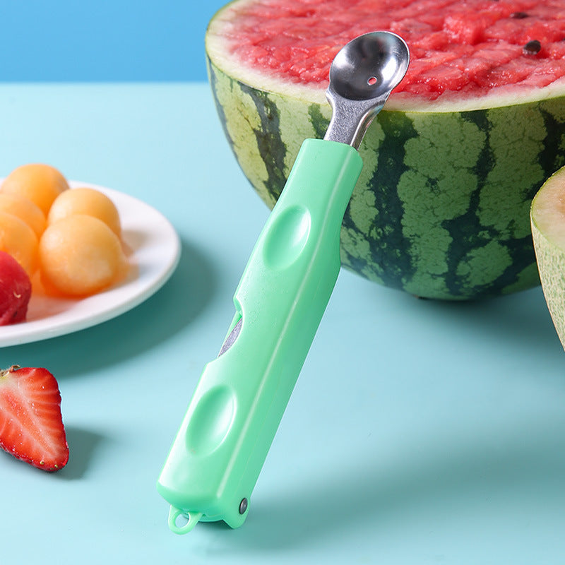 Cortador de frutas multifuncional de acero inoxidable.