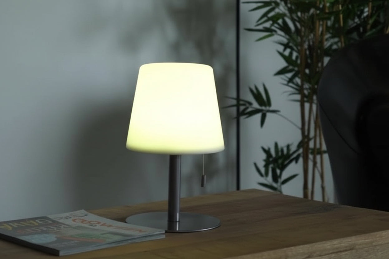 Lámpara decorativa tipo LED para interiores.