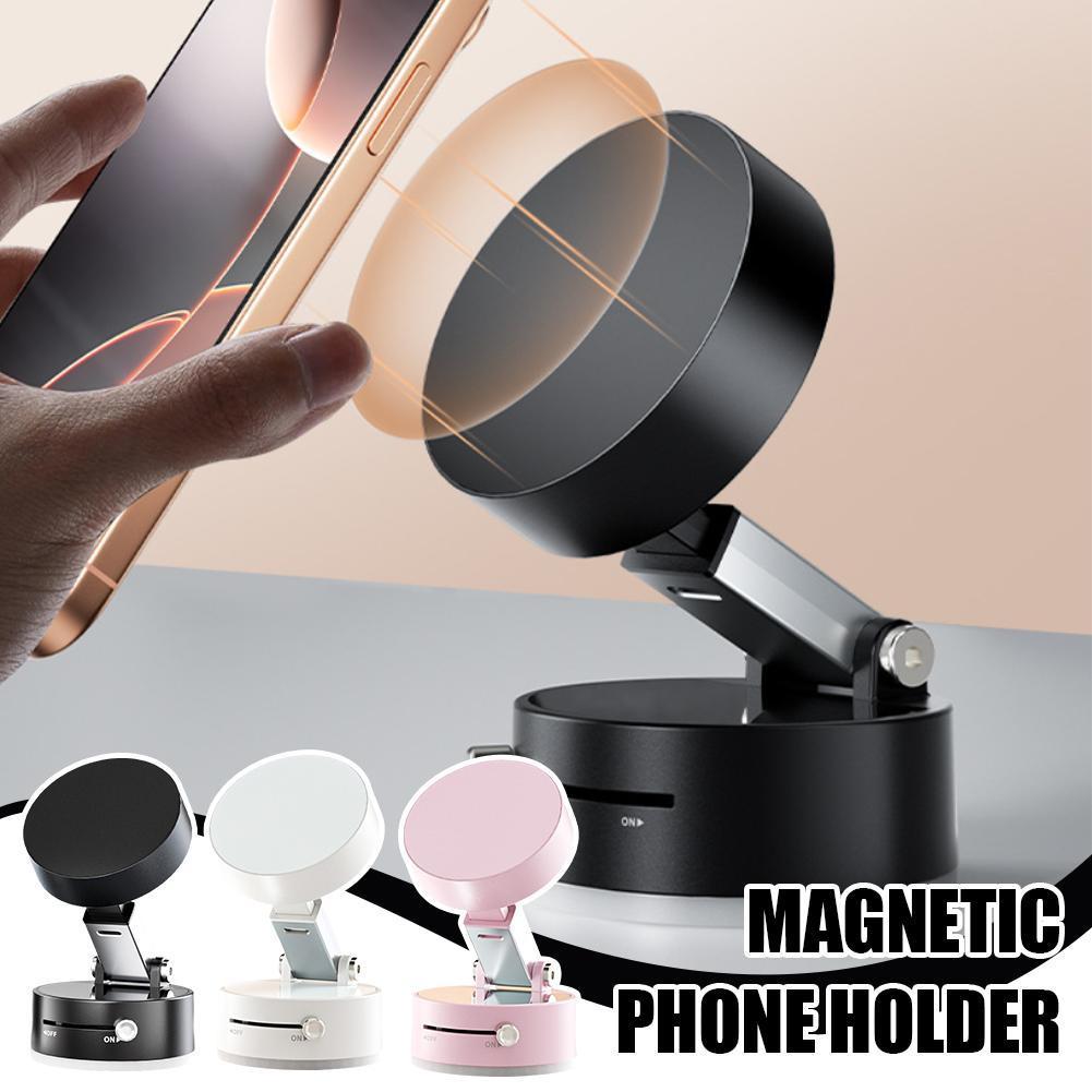 Soporte magnético plegable para teléfono móvil de coche con ventosa