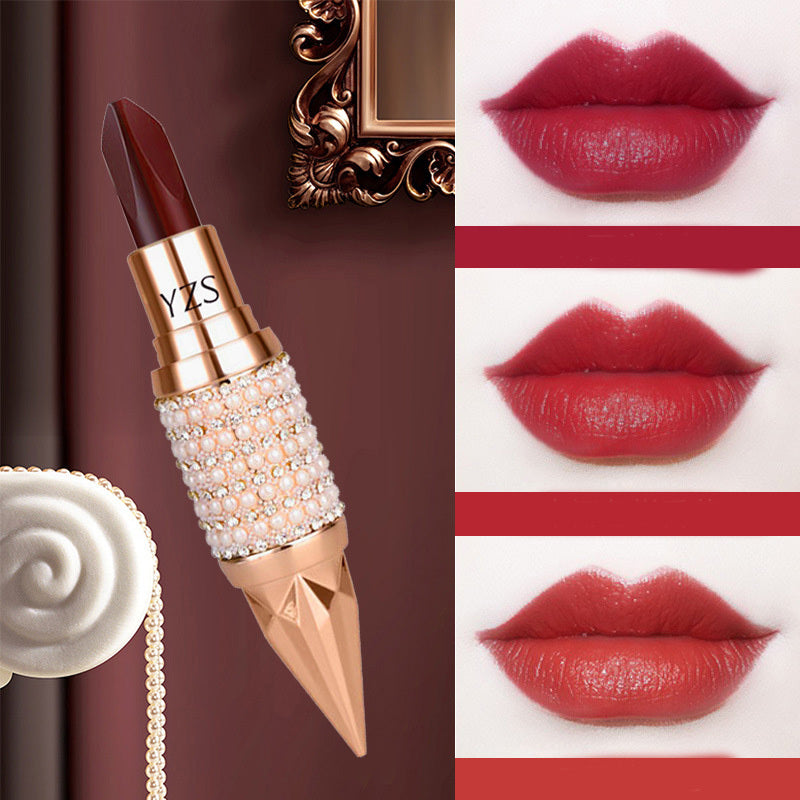 Labial de maquillaje mate tricolor Cetro