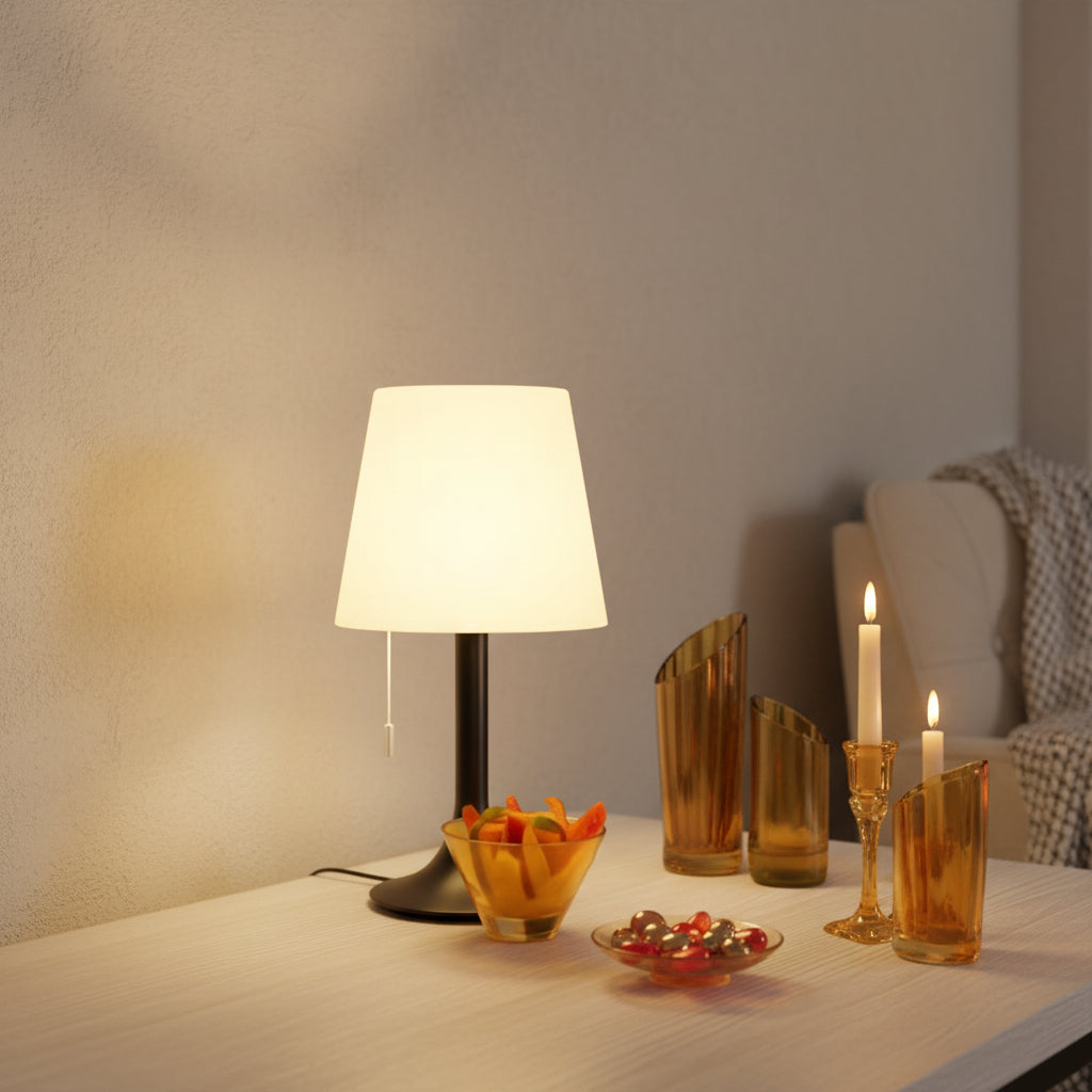 Lámpara decorativa tipo LED para interiores.