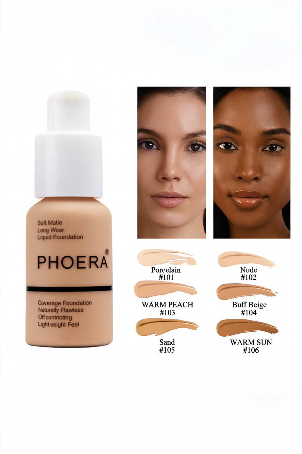 Base facial, corrector mate
