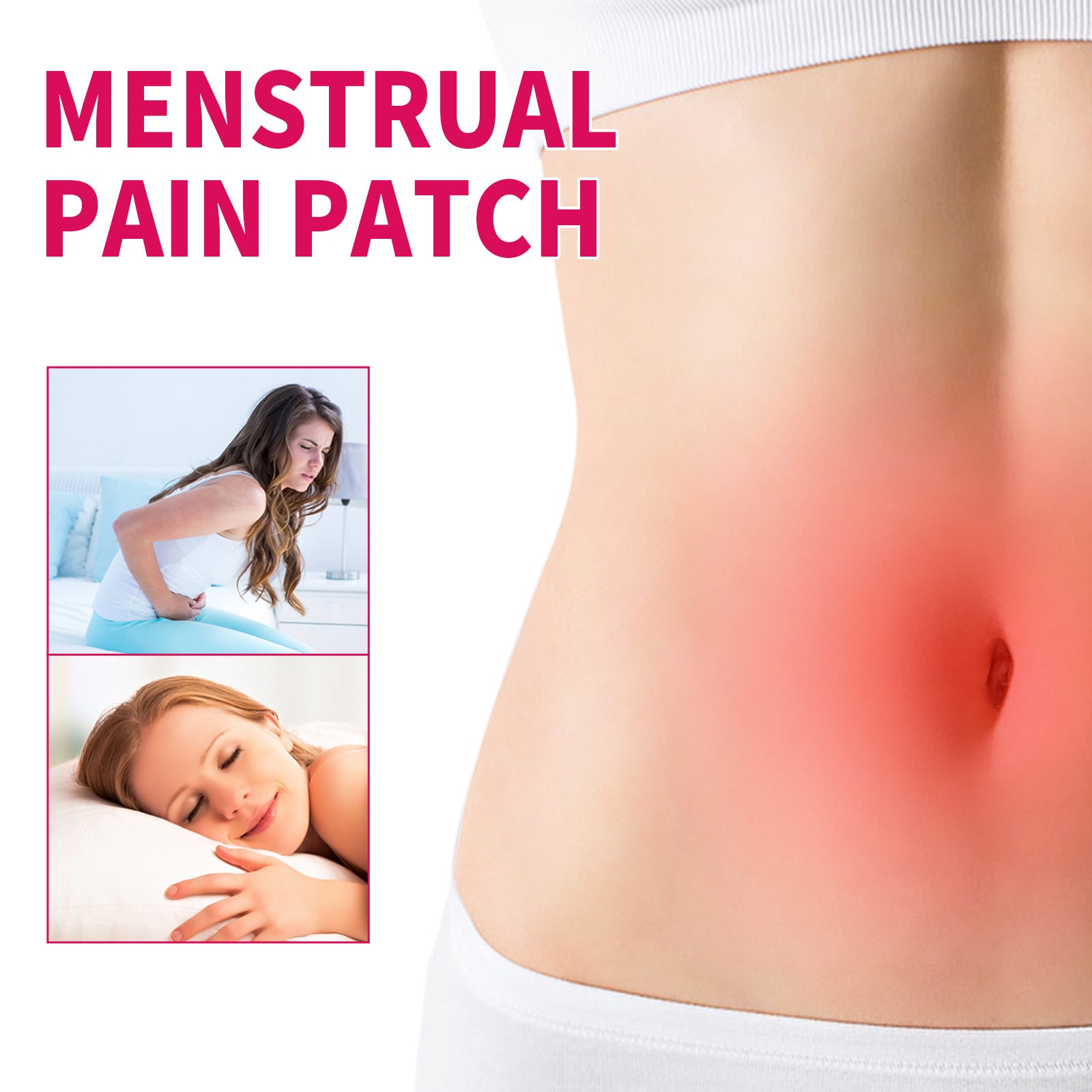 Parche para el dolor menstrual South Moon: Parche de cuidado corporal para el periodo fisiológico femenino — Alivio del dolor menstrual